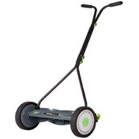 EARTHWISE Earth Wise 1715-16EW 16 in. Hand Reel Push 7 Blade Lawn Mower - Gray; Silver & Green 1715-16EW